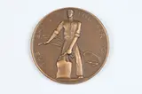 Charles Rudy, Pippa'S Song, Bronze relief medallion The Society of Medalists 57th Issue-1958 Medallion was inspired by Robert Browning's poem "Pippa Passes"