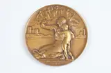 Edward McCartan, The New World-The Old World 1939, Bronze relief medallion