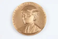 Frances Elizabeth Willard by C. Paul Jennewein, Bronze relief medallion, sold May 2015
