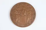 Maurice Pouillard, Troubadours and Trouveres, Bronze relief medallion