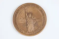 Gilroy Roberts, Statue of Liberty, Bronze relief medallion
