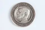 Albert de Jaeger, John F, Bronze relief medallion coated with silver and a black patina