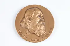 Dexter Jones, Walt Whitman, Bronze relief medallion