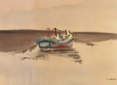 Li Zefan, Danshui, Watercolor, signed and dated 1974