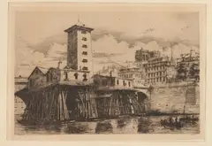 Charles Méryon, Saint Etienne Du-Mont, SAINT ETIENNE DU-MONT, etching