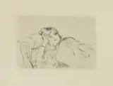 Berthe Morisot, Jeune Fille Au Repos, JEUNE FILLE AU REPOS, etching