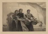 James Smillie, A Voice from the Cliffs (After Winslow Homer), Etching