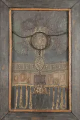 Danuta Urbanowicz, Pozeqmanir Kawalerysty, Mixed media collage on canvas