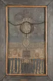 Danuta Urbanowicz, Pozeqmanir Kawalerysty, Mixed media collage on canvas