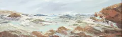 Barbara McGuire, SEASCAPES: PAIR, each signed, Oil on board