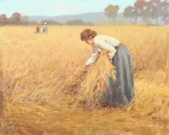 John Joseph Bellman, Harvest Time, Oil on board