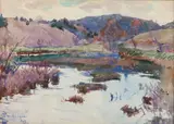 Frank Weston Benson, Highland Lake with Marshes
