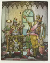 Charles S. Klabunde, The Magicians, Color etching