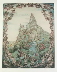 Charles S. Klabunde, Paradise Lost, Color etching