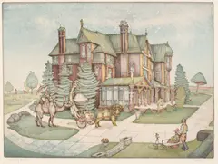 Charles S. Klabunde, Memories of Brucecre, Color etching