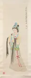 Chang Ta-chien, Meiren, Ink and color on paper scroll; sealed and signed