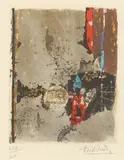 Johnny Friedlaender, ABSTRACT COMPOSITION; TWO WORKS, each signed and numbered in pencil lower margin, Color etching