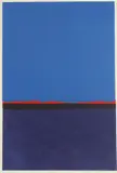Carter Dreyfuss, Abstract Blue and Red, Color silkscreen