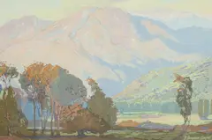 Fred Grayson Sayre, Afternoon Glow: California Landscape, Color silkscreen
