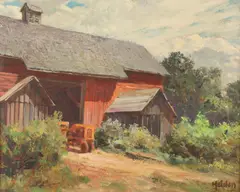 John Heiden, Old Tractor, Oil on board