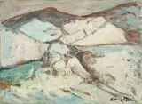American School, Rocky Shore, Oil on canvas