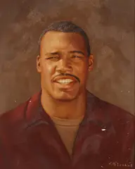 Tommy McDonald Studio, Portrait of Charles Mann, Oil on board