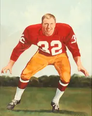 Tommy McDonald Studio, Portrait of Jack Pardee, Oil on board