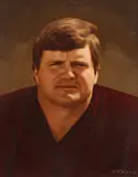 Tommy McDonald Studio, Portrait of Dave Butz, OIl on board