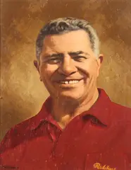 Tommy McDonald Studio, Portrait of Coach Vince Lombardi, Oil on board
