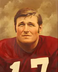 Tommy McDonald Studio, Portrait of Billy Kilmer, Oil on board