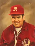 Tommy McDonald Studio, Portrait of Coach George Allen, Oil on board