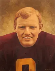 Tommy McDonald Studio, Portrait of Sonny Jurgensen, Oil on board