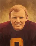 Tommy McDonald Studio, Portrait of Sonny Jurgensen, Oil on board