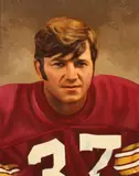 Tommy McDonald Studio, Portrait of Pat Fischer, Oil on board