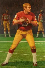 Orlando Lagman, Portrait of Sonny Jurgensen, Oil on canvas