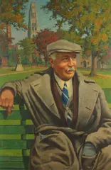 Portrait of Walter Chauncey Camp by Garnet Jex, Oil on canvas, sold Sep 2015