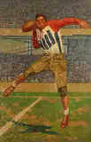 Garnet Jex, Portrait of Alphonse "Tuffy" Leemans, Oil on board