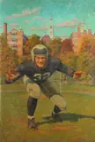 Garnet Jex, Portrait of Al Blozis, Oil on board
