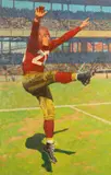Garnet Jex, Portrait of Cliff "Gip" Battles, Oil on board