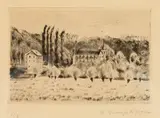André Dunoyer de Segonzac, Countryside with Church