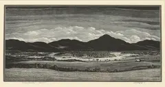 Asa Cheffetz, Untitled, COUNTRY LANDSCAPES: GROUP OF SIX WORKS, each signed in pencil lower margin