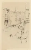 James Abbot McNeil Whistler, ALDERNEY STREET, published by Gaxette des Beaux-Arts, Etching