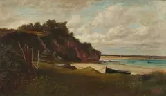 W. J . Warren, Along the Shore, Oil on canvas
