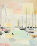 Jean-Jacques Grandgerard Meautry, SAILBOATS: TWO WORKS, each signed one dated '59, Oil on canvas