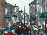 Leopold Reiser, Chioggia Italien, Oil on canvas