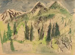 Robert Franklin Gates, Wild Country, Watercolor.