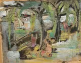 Robert Franklin Gates, Haines Point, Watercolor and gouache