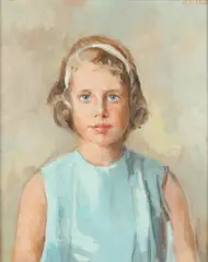 Margery Austen Ryerson, Portrait of Young Girl with Headband, Oil on canvas