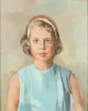 Margery Austen Ryerson, Portrait of Young Girl with Headband, Oil on canvas