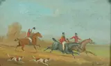 William Rowland, Hunting Scene, Oil on panel